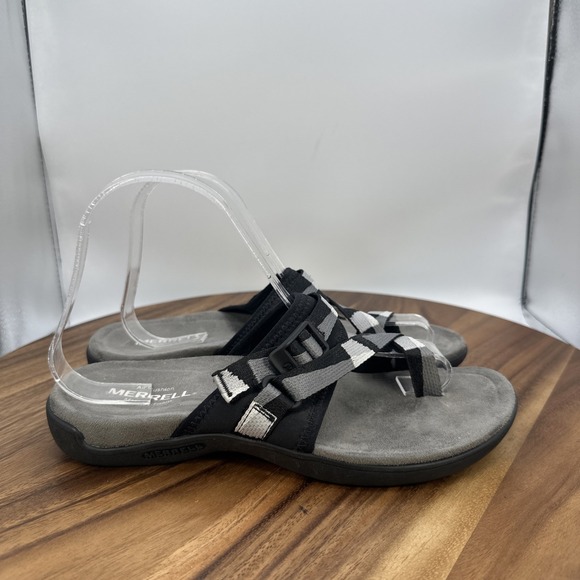 Merrill District 3 Wrap Web Sandals Toe Loop Sports Travel Comfort Women's 7 - Picture 1 of 9